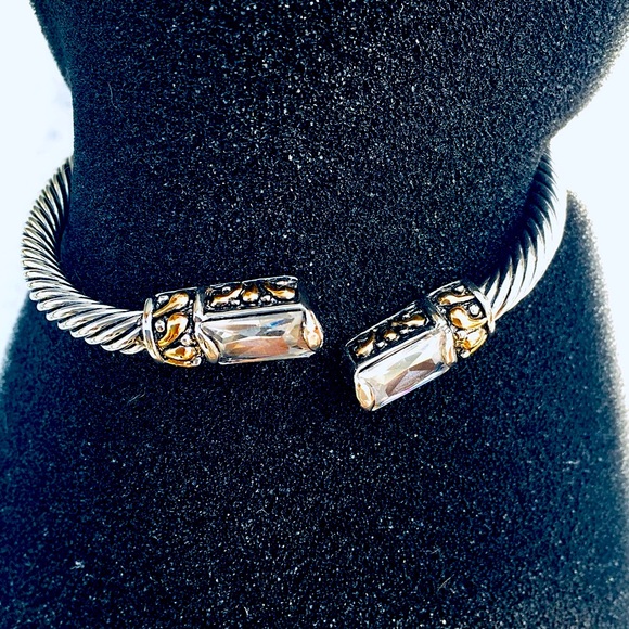 Unknown Jewelry - Unique Sterling Silver 5mm Cable Chuff Bracelet